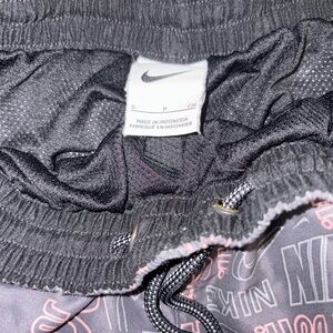 Nike Kids Black and Pink Joggers